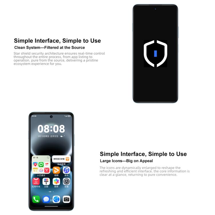 HUAWEI Enjoy 90 Plus, 8GB‌+256GB, Side Fingerprint, 6.67 inch HarmonyOS 6.0 Kirin 8000, OTG, Not Support Google Play, 8GB+256GB