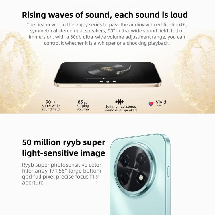 HUAWEI Enjoy 90 Pro Max, 8GB‌+512GB, Side Fingerprint, 6.84 inch HarmonyOS 6.0 Kirin 8000, OTG, Not Support Google Play, 8GB+512GB