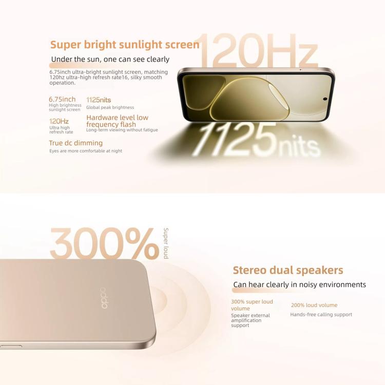 OPPO A6k 5G, 8GB+512GB, Side Fingerprint, 6.75 inch ColorOS 15 MediaTek Dimensity 6300 Octa Core, OTG, Network: 5G, 8GB+512GB