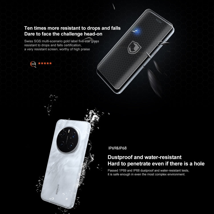 Honor Magic7 Pro, 12GB+256GB, Screen Fingerprint, 6.8 inch MagicOS 9.0 / Android 15 Snapdragon 8 Elite 3nm Octa Core, Network: 5G, NFC, OTG, Not Support Google Play, 12GB+256GB