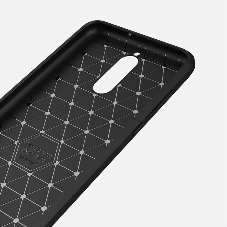For Huawei Mate 10 Lite Brushed Carbon Fiber Texture TPU Shockproof Anti-slip Soft Protective Back Cover Case – Shockproof, TPU, For Mate 10 Lite