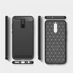 For Huawei Mate 10 Lite Brushed Carbon Fiber Texture TPU Shockproof Anti-slip Soft Protective Back Cover Case – Shockproof, TPU, For Mate 10 Lite