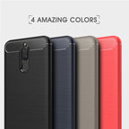For Huawei Mate 10 Lite Brushed Carbon Fiber Texture TPU Shockproof Anti-slip Soft Protective Back Cover Case – Shockproof, TPU, For Mate 10 Lite