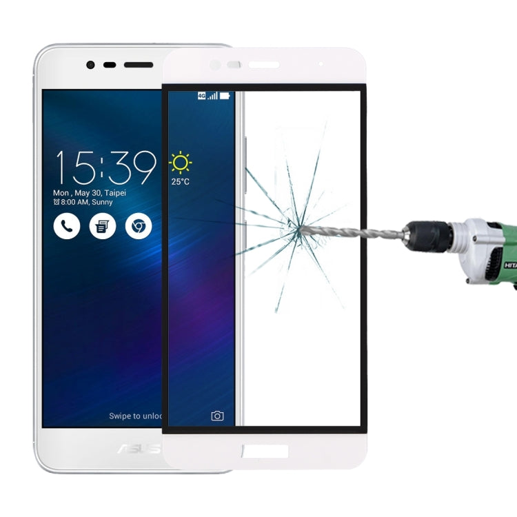 For Asus ZenFone 3 Max / ZC520TL 0.26mm 9H Surface Hardness Explosion-proof Colorized Silk-screen Tempered Glass Full Screen Film – Tempered Glass, Screen Protector, Ultra-thin
