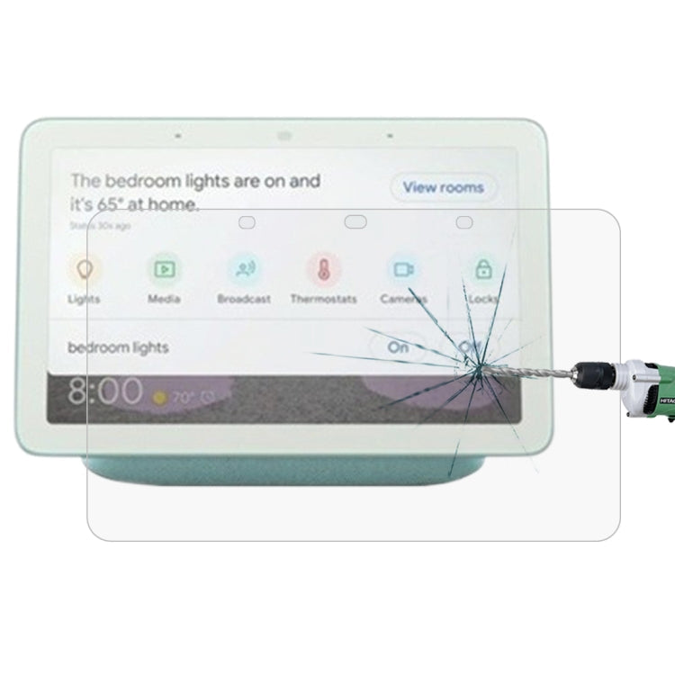 0.3mm 9H 2.5D HD Explosion-proof Tempered Glass Film for Google Home Hub Smart Speaker Default Title