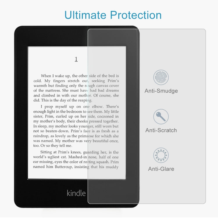 9H 2.5D Frosted Explosion-proof Tempered Glass Film for Amazon Kindle Paperwhite Lite, Frosted – Tempered Glass, Screen Protector, Ultra-thin