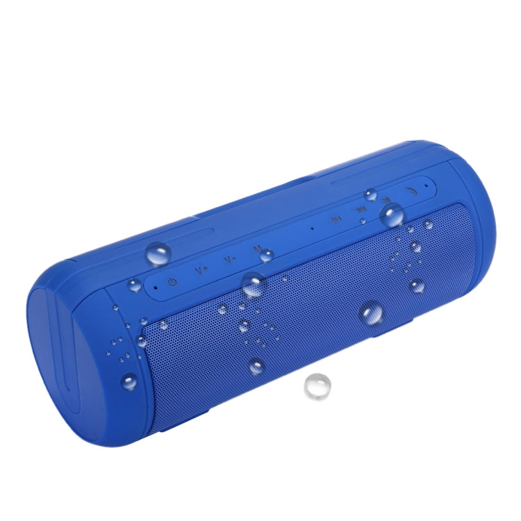 with Built-in MIC & Handle, Support Hands-free Calls & TF Card & AUX IN & Power Bank, Bluetooth Distance: 10m Blue