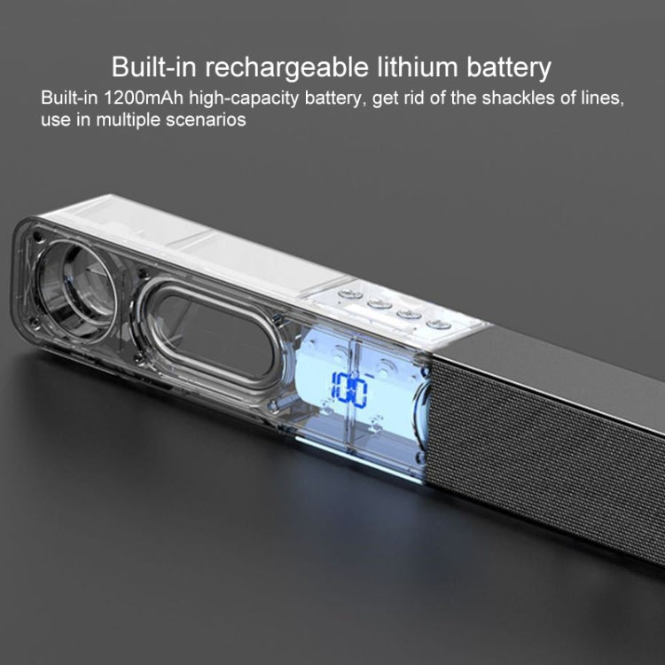 LEERFEI Speaker – E91 10W Long Bar Shape Dual-speaker Multimedia Radio Bluetooth Audio,...