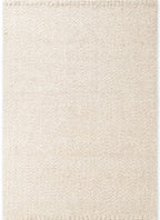 Majoli Natural White Herringbone Wool & Jute Rug