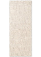Majoli Natural White Herringbone Wool & Jute Rug