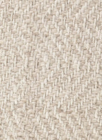 Majoli Natural White Herringbone Wool & Jute Rug