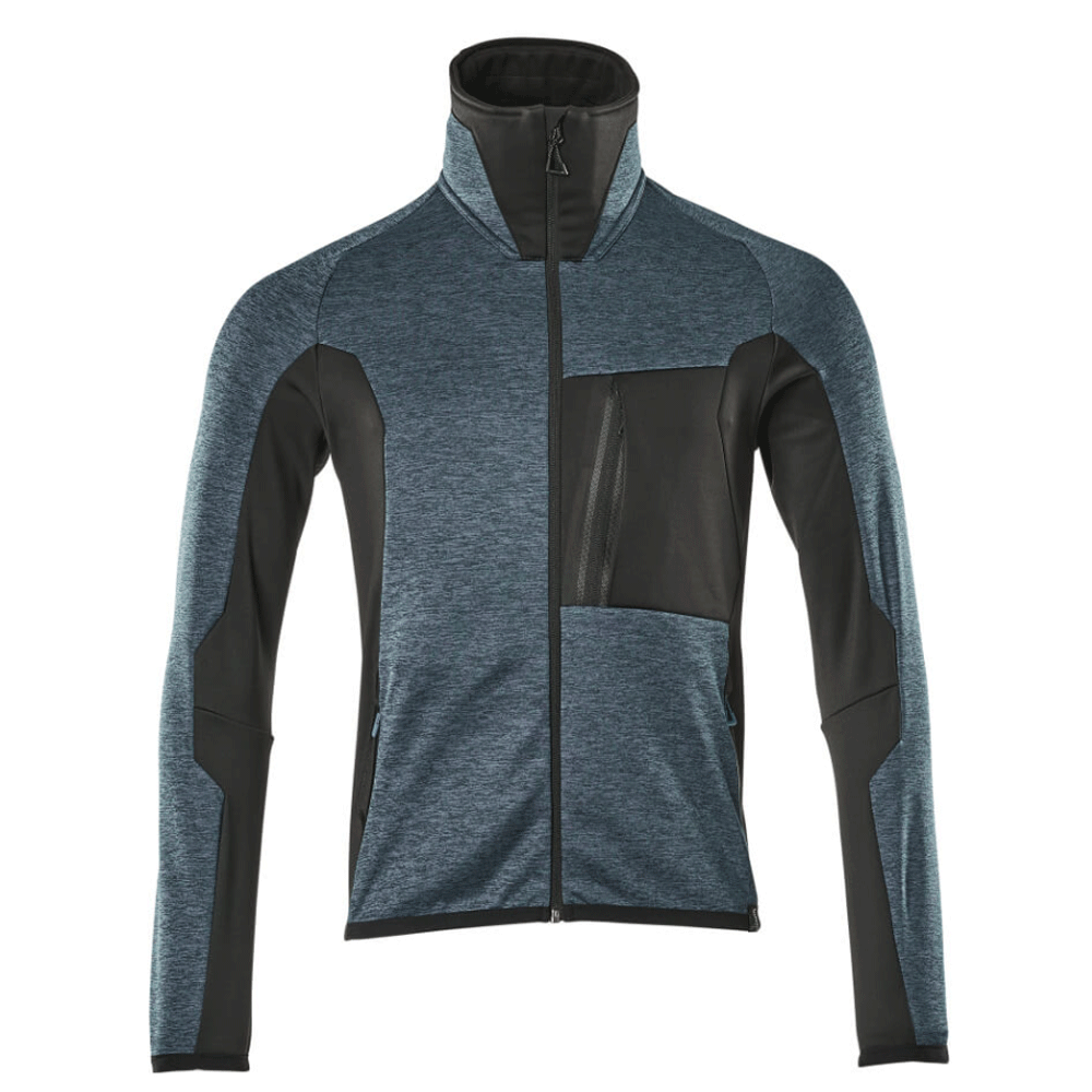 Mascot Advanced 17103 Full Zip Fleece Work Jumper Sweatshirt Various Colours Dark Petroleum Black