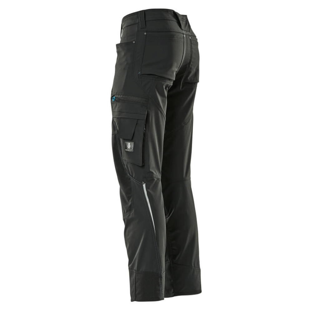 Mascot Advanced 17179 Ultimate Stretch Kneepad Work Trousers Black 31" Waist, 35" Leg
