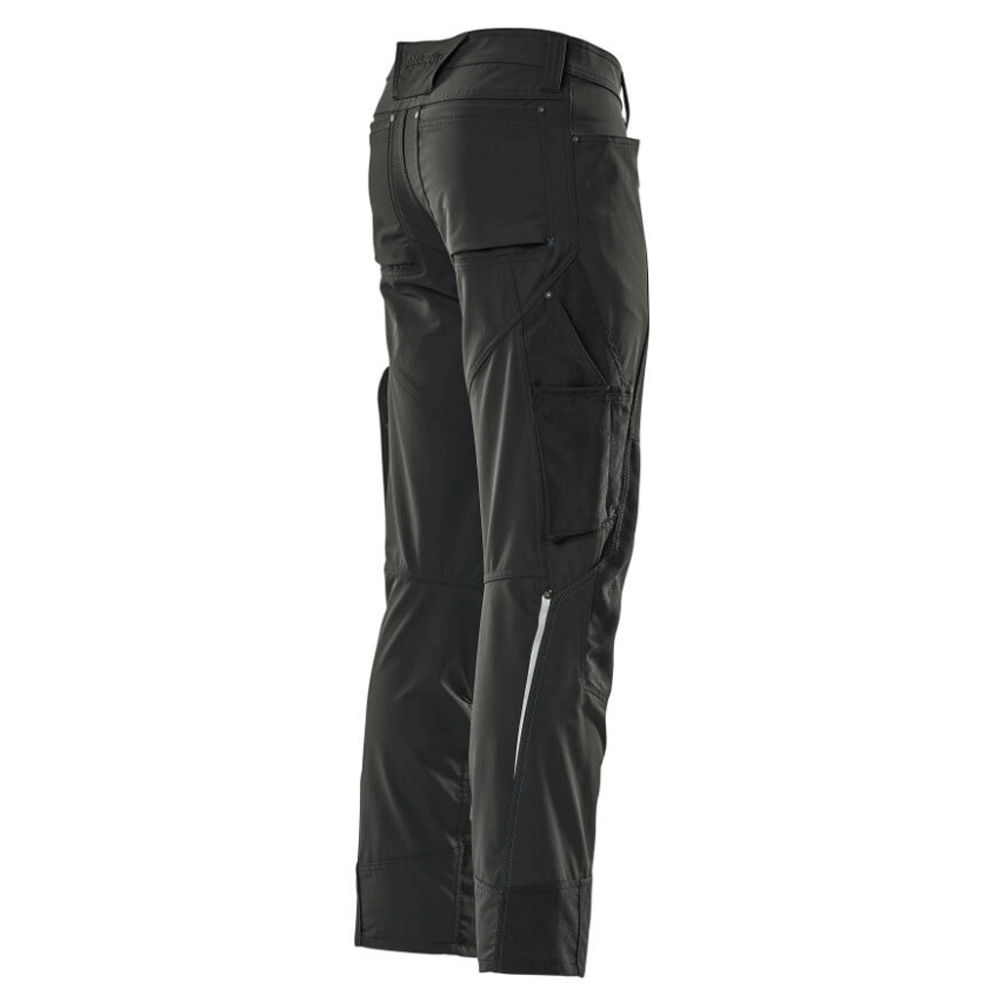 Mascot Advanced 17179 Ultimate Stretch Kneepad Work Trousers Black 31" Waist, 35" Leg