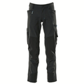 Mascot Advanced 17179 Ultimate Stretch Kneepad Work Trousers Black 31" Waist, 35" Leg