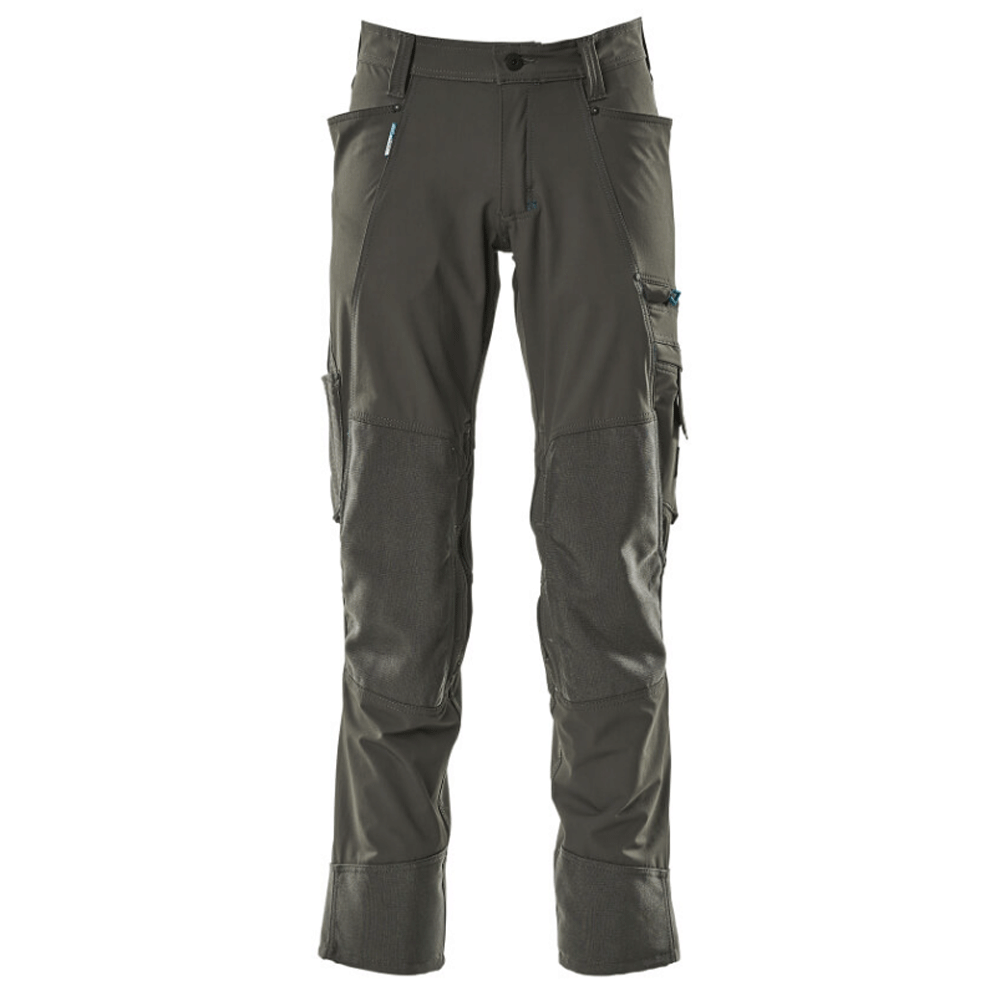 Mascot Advanced 17179 Ultimate Stretch Kneepad Work Trousers Grey 40" Waist, 32" Leg