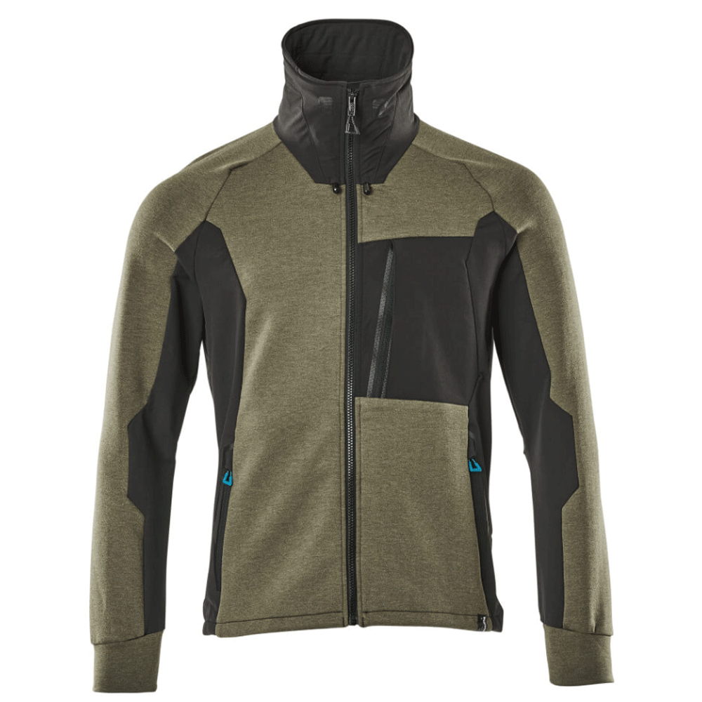 Mascot Advanced 17484 Full Zip Sweatshirt Various Colours Moss green Black