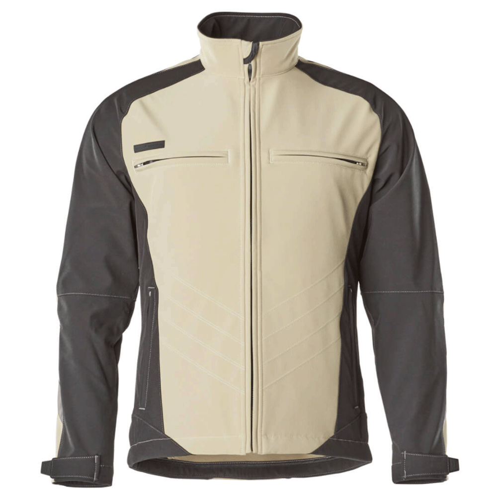 Mascot Unique 12002 Dresden Water-Repellent Fleece Lined Softshell Jacket Various Colours Light Khaki Black