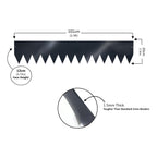 Metal Garden Border Edging – Saw-Tooth Spikes, Pack of 5