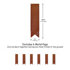 Metal Lawn Edging Garden Border with Pegs - 5 Pieces