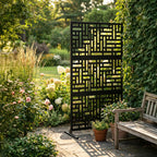 Metal Indoor/Outdoor Privacy Screen 90cm x 180cm - Maze