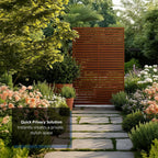 Metal Indoor/Outdoor Privacy Screen 90cm x 180cm - Slats