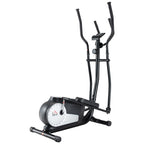 Elliptical Cross Trainer w/ Adjustable Resistance, LCD Monitor, Wheels