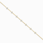 Moissanite Bracelet in 18k Gold Vermeil