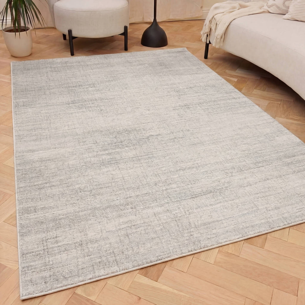 Cream & Grey Abstract Rug