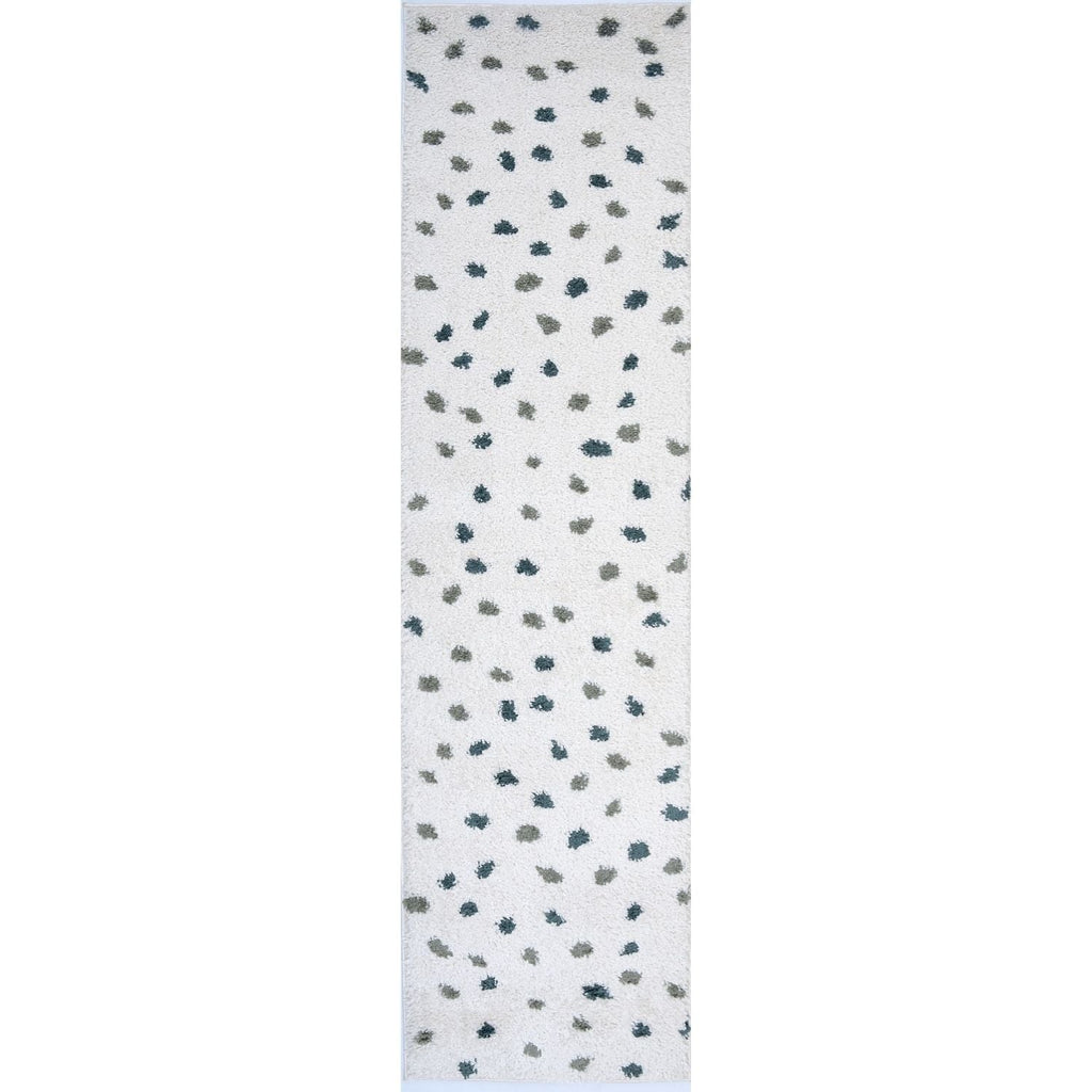 Moodi Shaggy Green Drizzle Rug 80X300 cm