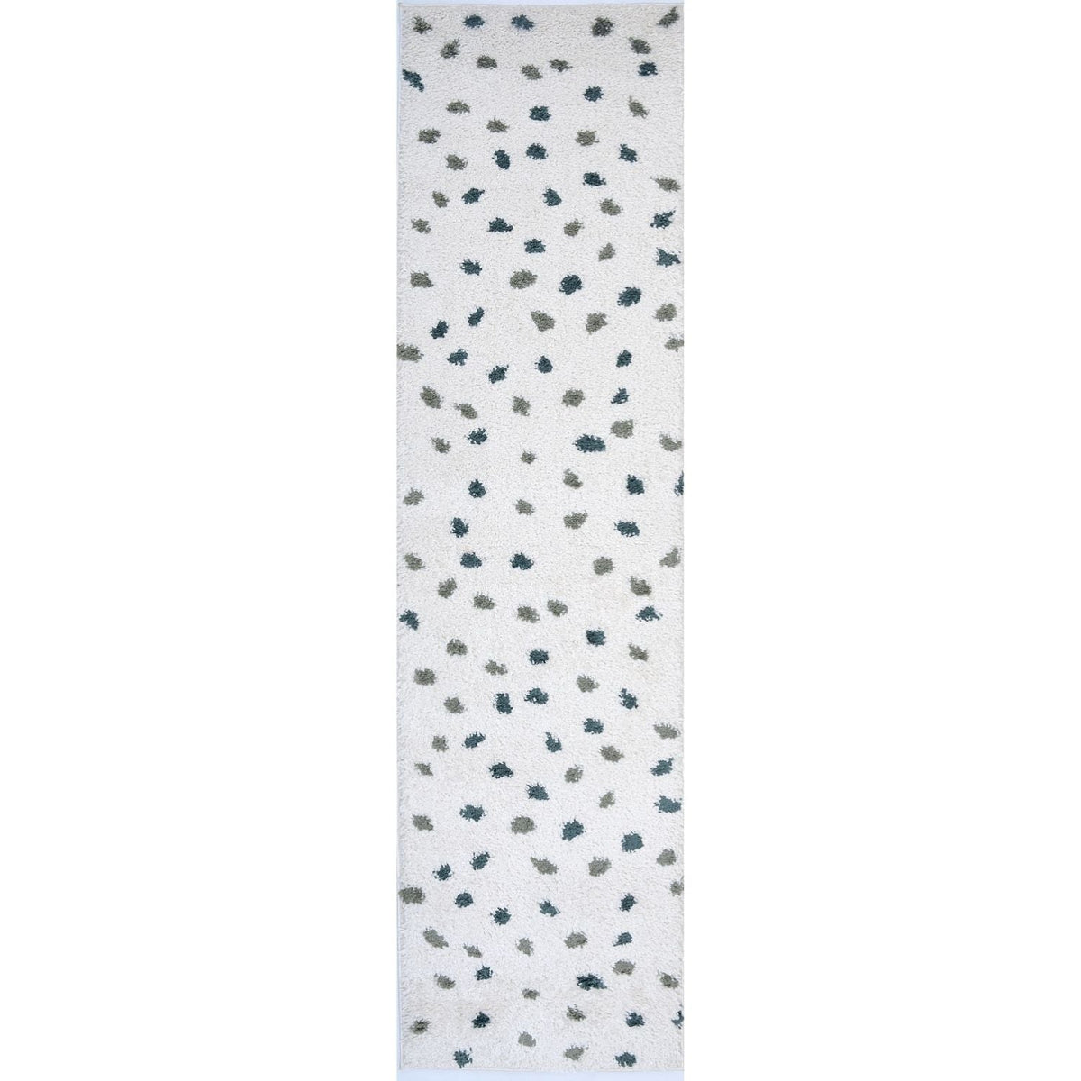 Moodi Shaggy Green Drizzle Rug 80X300 cm