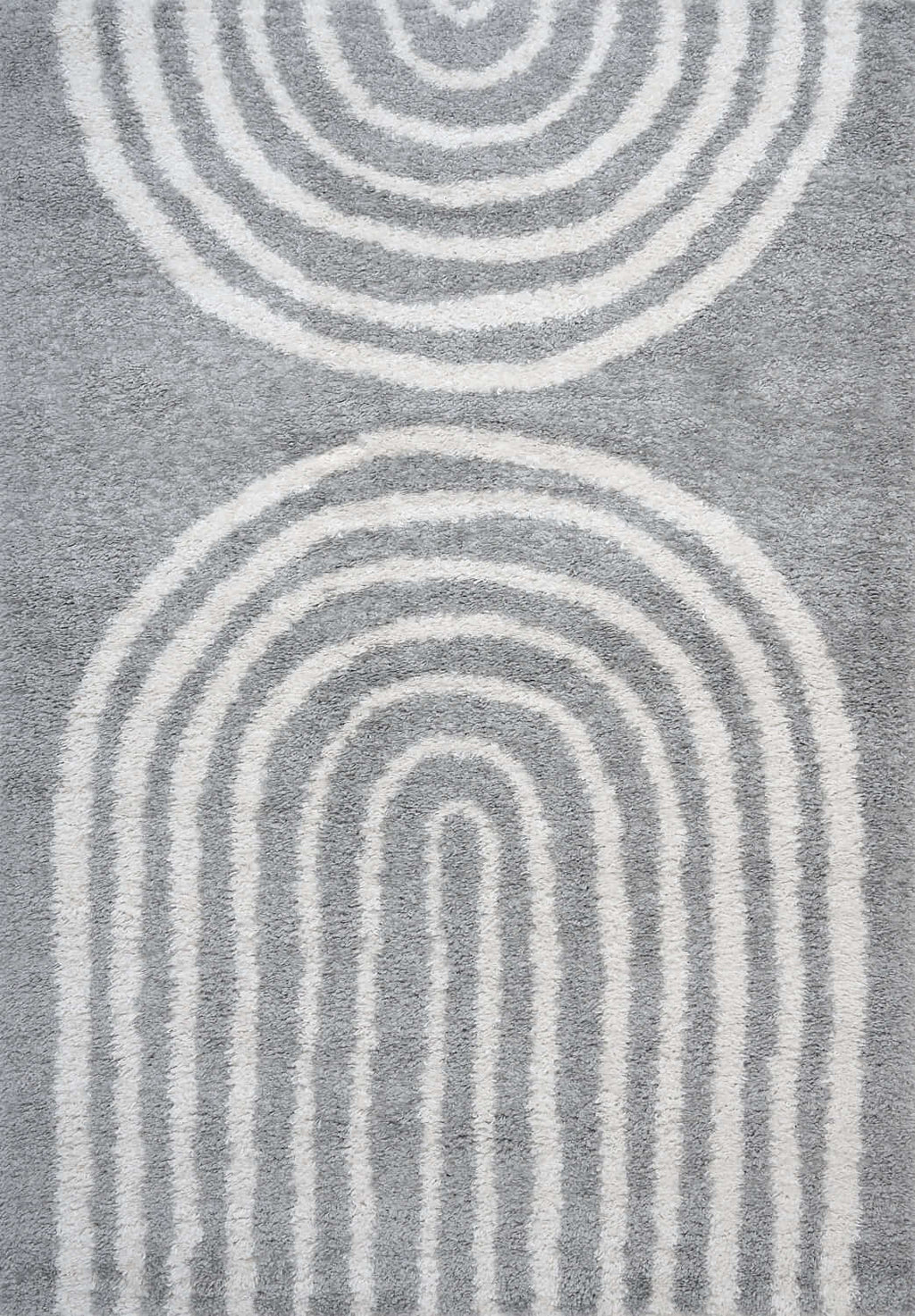 Moodi Shaggy Grey Echo Rug
