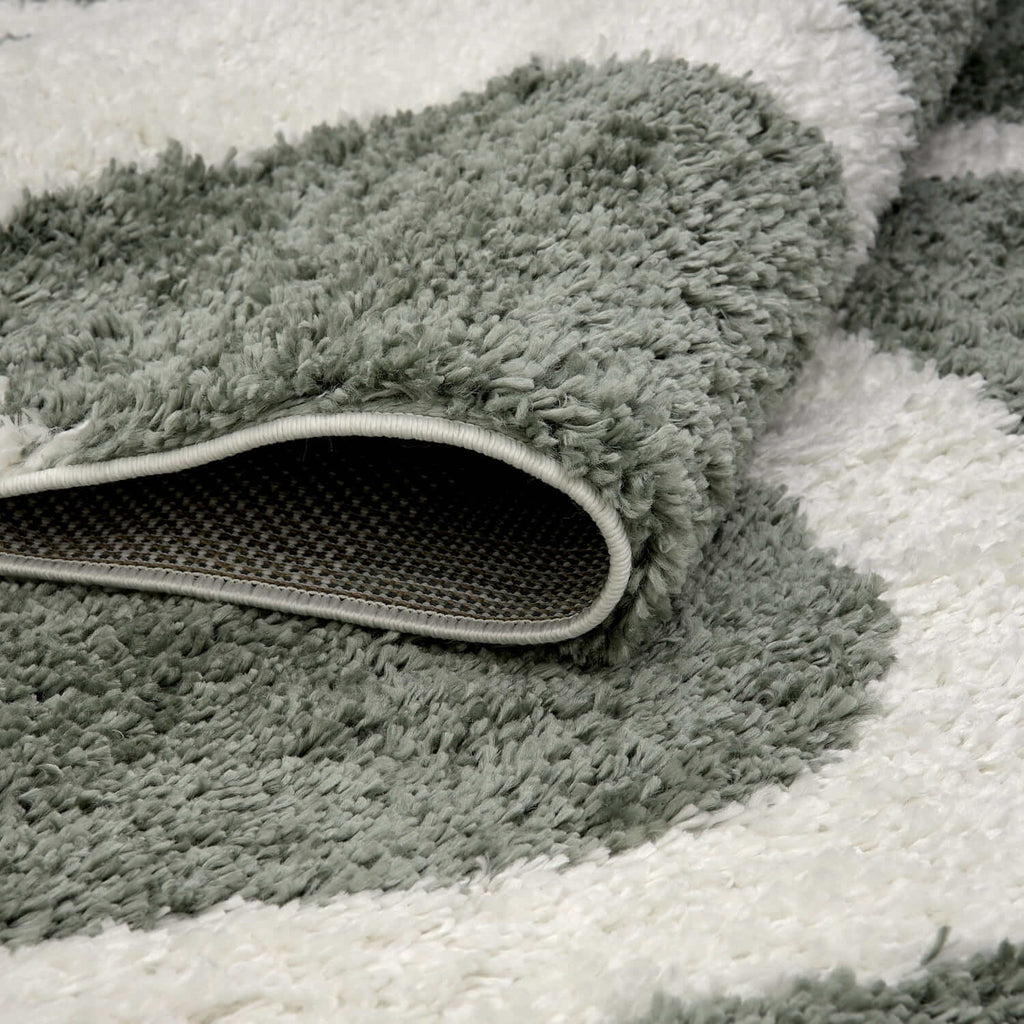 Moodi Shaggy Green Erosan Rug