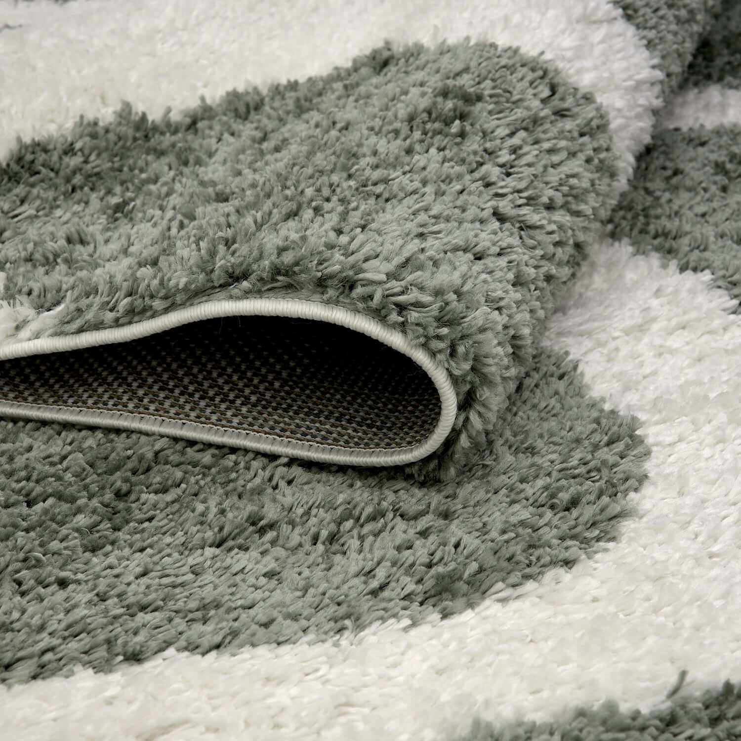 Moodi Shaggy Green Erosan Rug