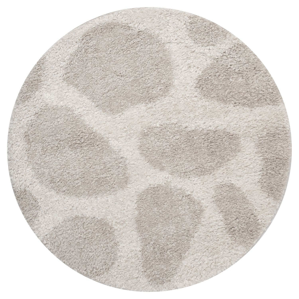 Moodi Shaggy Cream Kora Rug Ø 120 cm