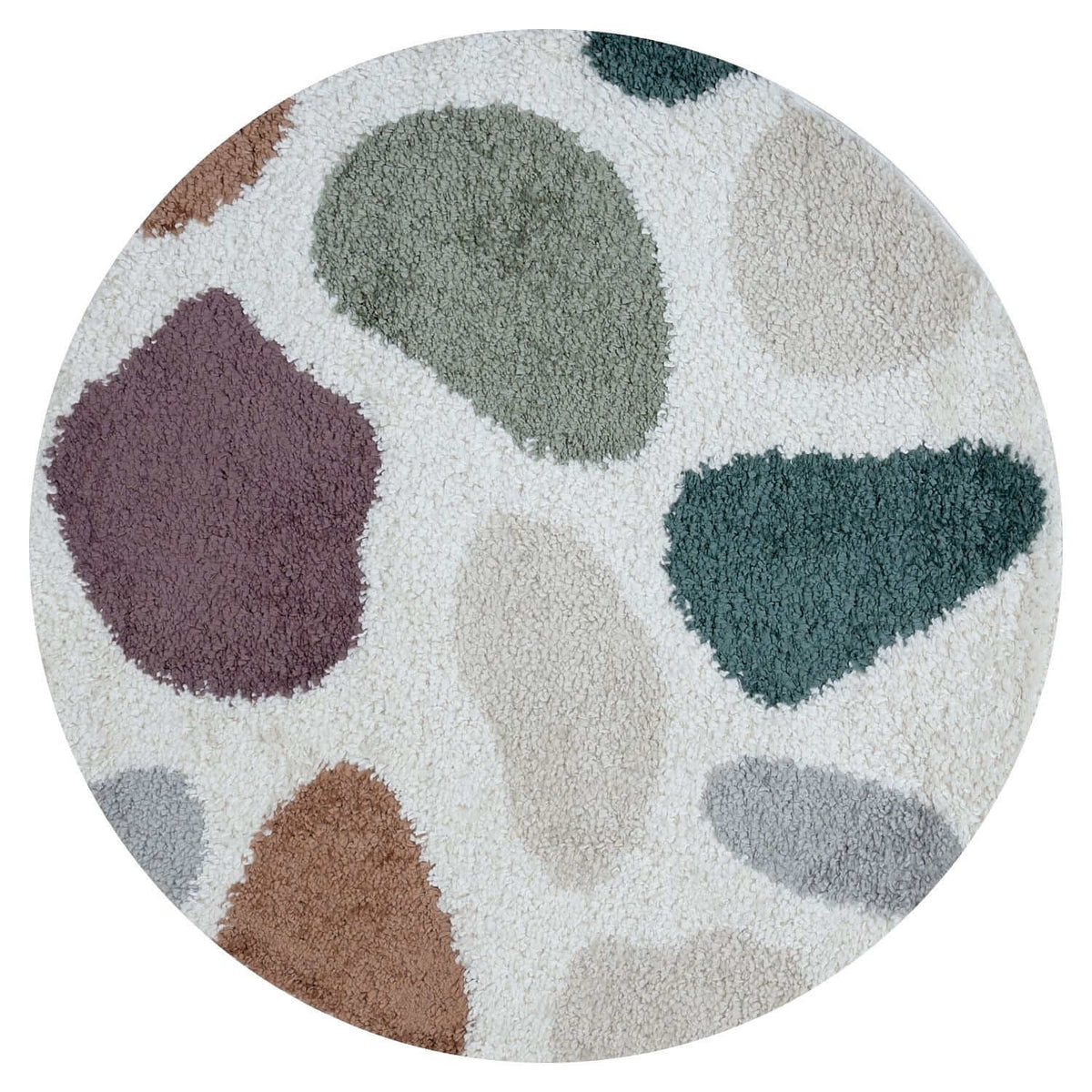 Moodi Shaggy Multicolour Mingle Rug Ø 120 cm