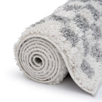 Moodi Shaggy Grey Mulberry Rug
