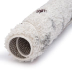 Moodi Shaggy Grey/Purple Plumetis Rug