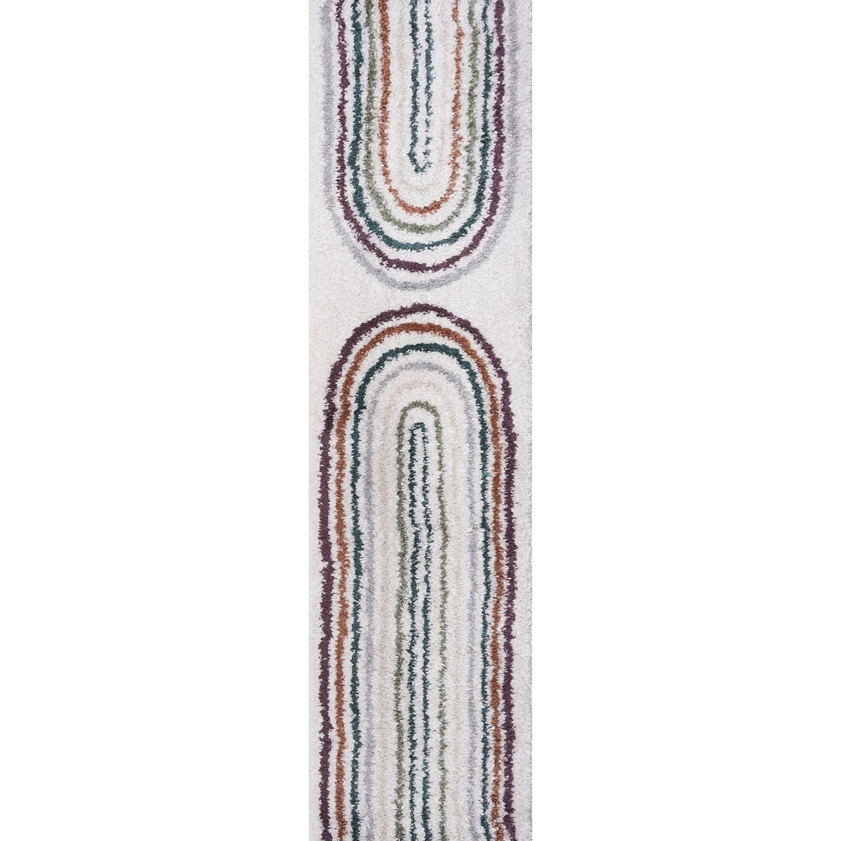 Moodi Shaggy Multicolour Raincat Rug 80X300 cm