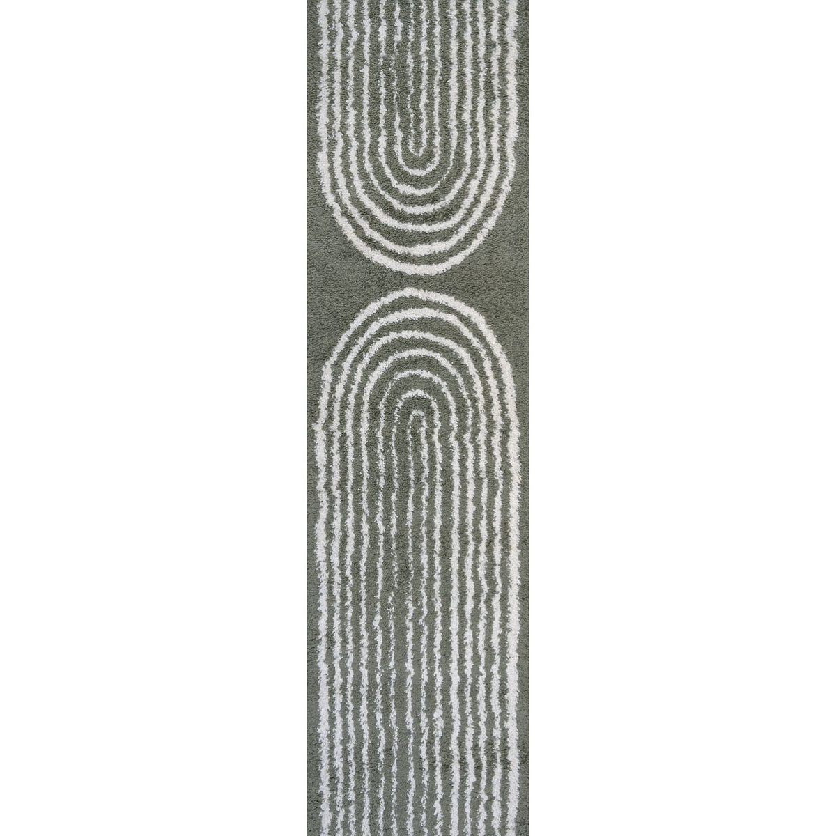 Moodi Shaggy Green Reverie Rug 80X300 cm