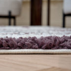 Moodi Shaggy Grey/Purple Smokeberry Rug