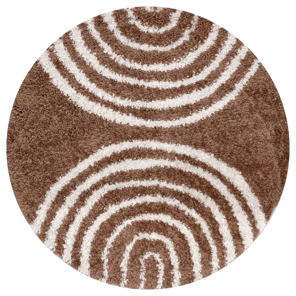 Moodi Shaggy Terra Tawny Rug Ø 120 cm