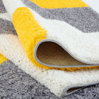 Myshaggy Geometric Yellow Rug