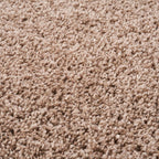 Solid Beige Shaggy Rug