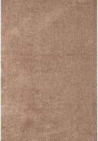 Solid Beige Shaggy Rug 240X340 cm