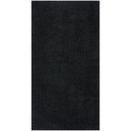 Solid Black Shaggy Rug