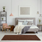 Solid Brown Shaggy Rug