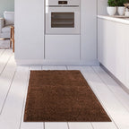 Solid Brown Shaggy Rug