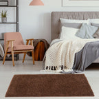 Solid Brown Shaggy Rug