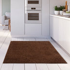 Solid Brown Shaggy Rug